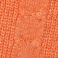Narancssárga kötött pulóver csillogó szálal fonott anyagból