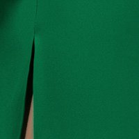 Zöld alkalmi midi ceruza ruha rugalmas szövetből gyöngy díszítéssel