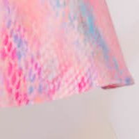 Rochie din stofa elastica in clos cu buzunare laterale si imprimeu abstract - StarShinerS