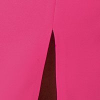 Rochie din material usor elastic roz midi tip creion cu volanase la maneca din organza - PrettyGirl
