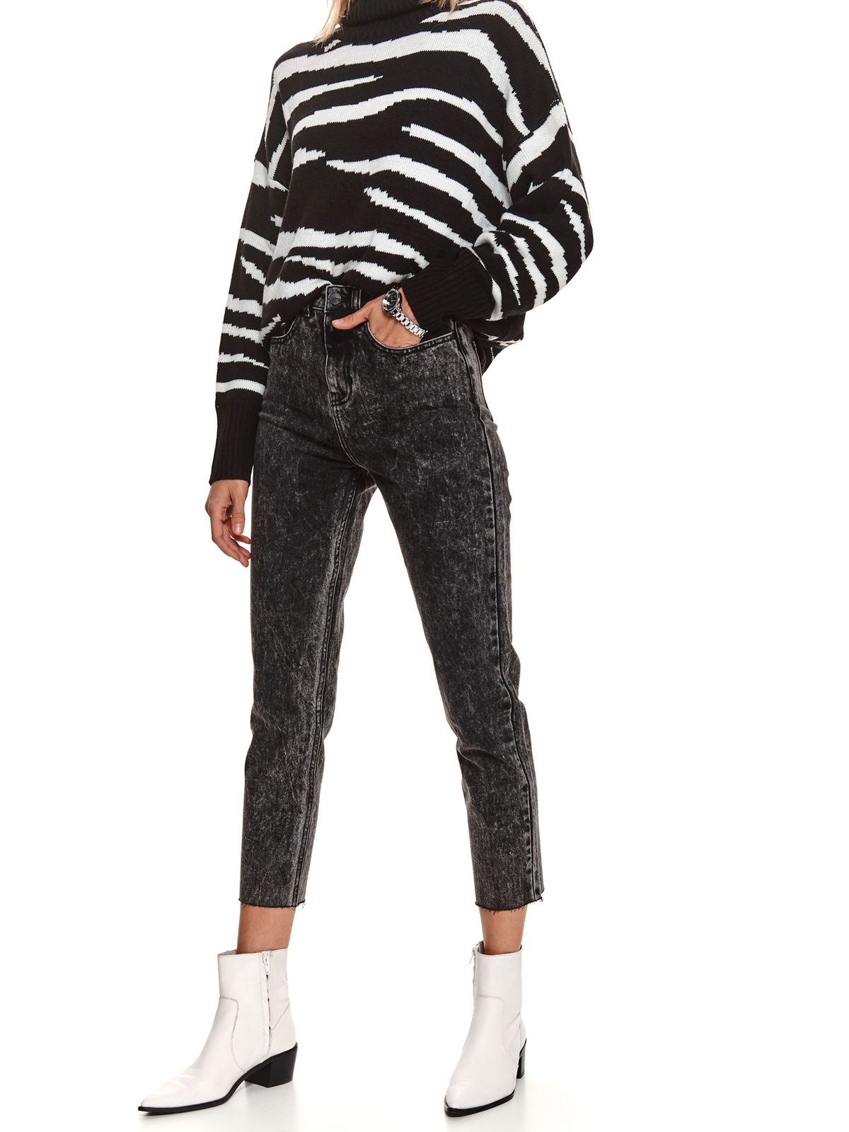 Grey jeans skinny jeans with pockets no seam fabric