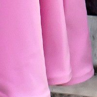 Rochie din stofa elastica roz midi in clos cu decolteu in v la spate - StarShinerS