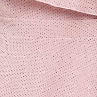 Rochie din crep roz prafuit pana la genunchi in clos cu aplicatii cu sclipici - StarShinerS