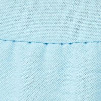 Aqua dress thin fabric midi loose fit with ruffle details