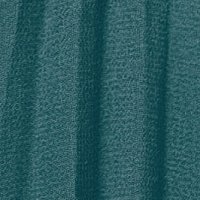 Petrol zöld midi muszlin rakott, pliszírozott harang ruha