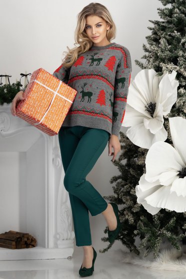 Outfit - svetr, dámské kalhoty 