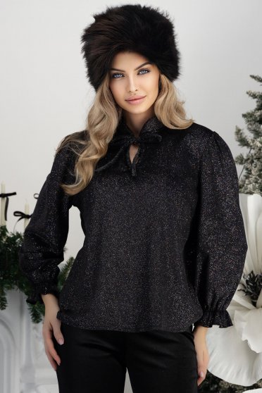 Outfit - dámská halenka, dámská kožešina, příslušenství