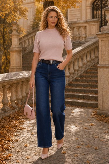 Outfit - dámská halenka, dámské džíny
