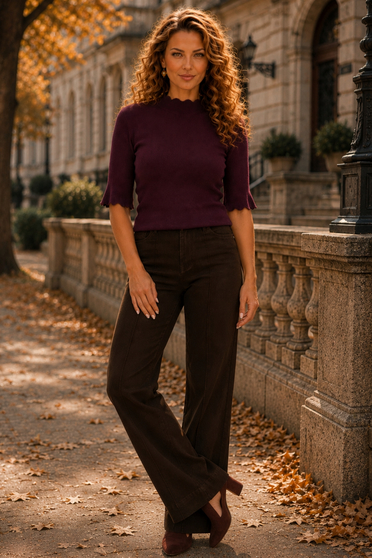 Outfit - dámská halenka, dámské džíny